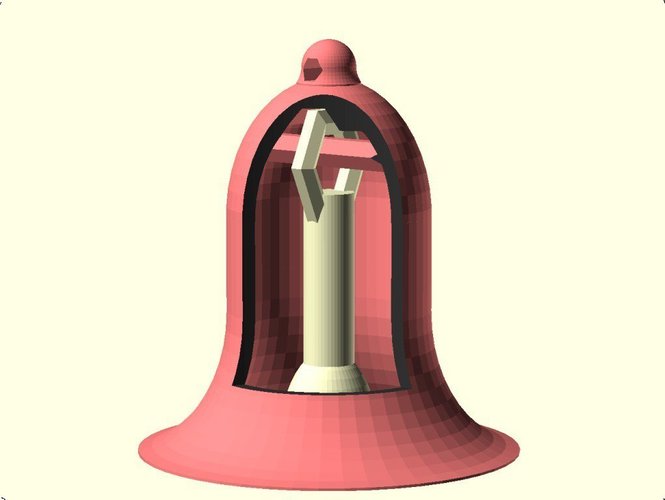 Bell with integral clapper 3D Print 31726