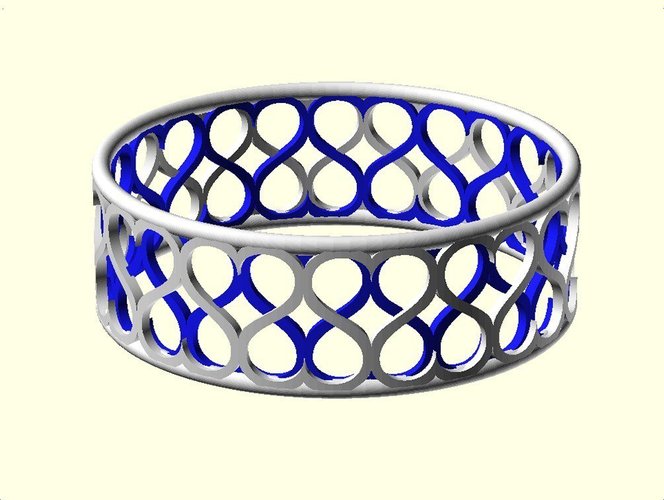 Heart Bracelet 3D Print 31742
