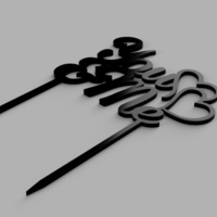 You&Me Cake Topper - Thumbnail 3