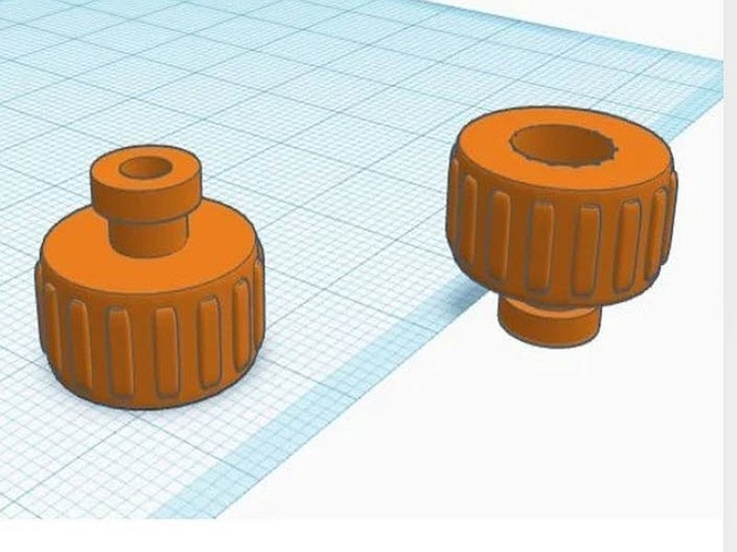 Titan extruder pressure knob 3D Print 318328