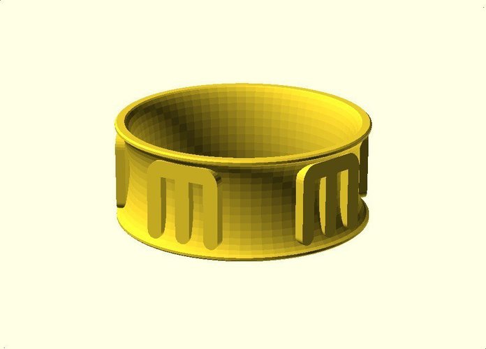 Maker Logo Bracelet IX 3D Print 31839