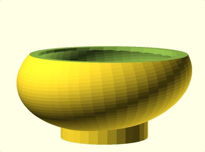 Offset Bowl 3D Print 31880