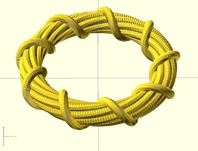 Twisted bracelet 3D Print 31888