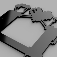 Pixel Weeding Cake Topper - Thumbnail 2