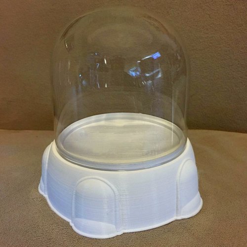4" Display Base for a Glass Dome 3D Print 32022