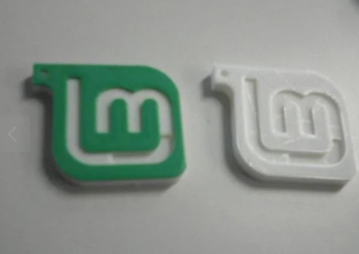 Linux Mint Keychain 3D Print 320293