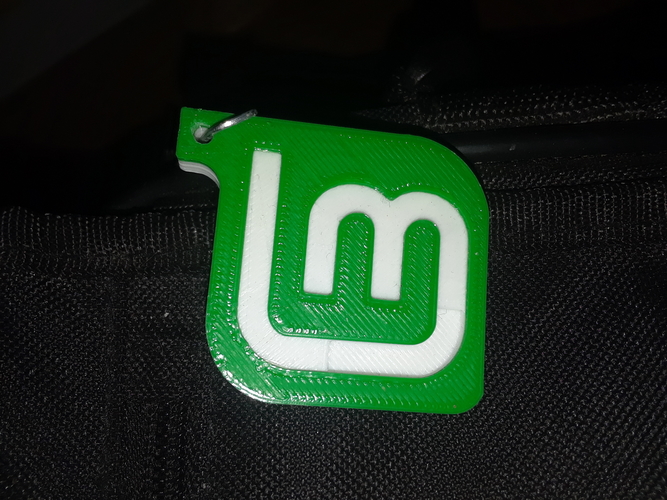 Linux Mint Keychain 3D Print 320314