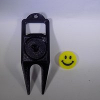SMILEY FACE Golf Ball Marker - Thumbnail 2