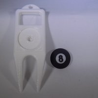 8-BALL Golf Ball Marker - Thumbnail 2