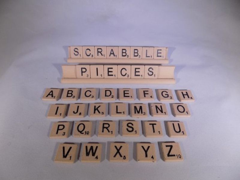 SCRABBLE Pieces and Rack - Pinshape