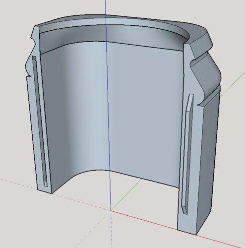 Baseboard Moulding for basement pole 3D Print 321234