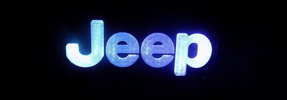 Jeep Emblem LED Light/Nightlight 3D Print 32132