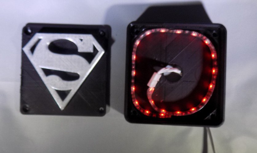 SUPERMAN LED Light/Nightlight 3D Print 32154