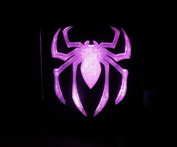 SPIDERMAN LED Light/Nightlight 3D Print 32176