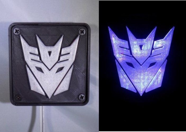 Decepticon Transformers LED Nightlight/Lamp 3D Print 32201