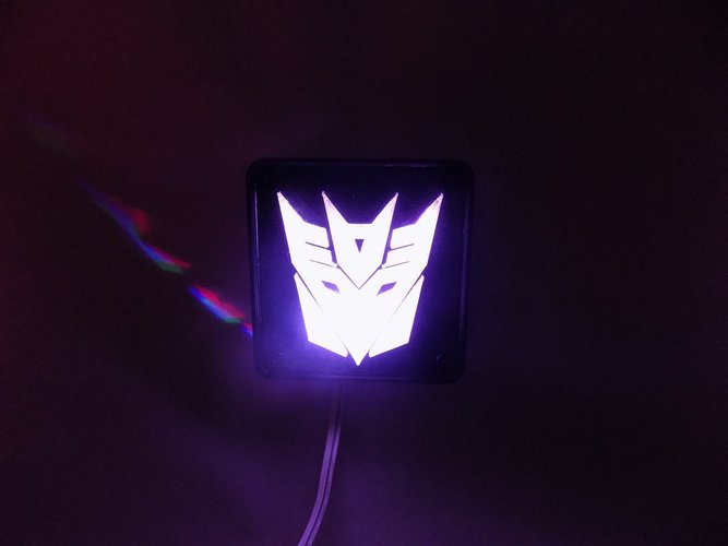 Decepticon Transformers LED Nightlight/Lamp 3D Print 32207