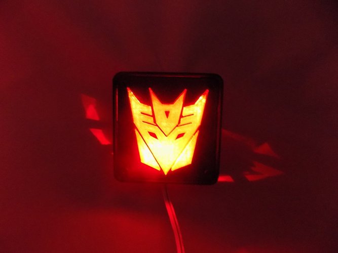 Decepticon Transformers LED Nightlight/Lamp 3D Print 32208