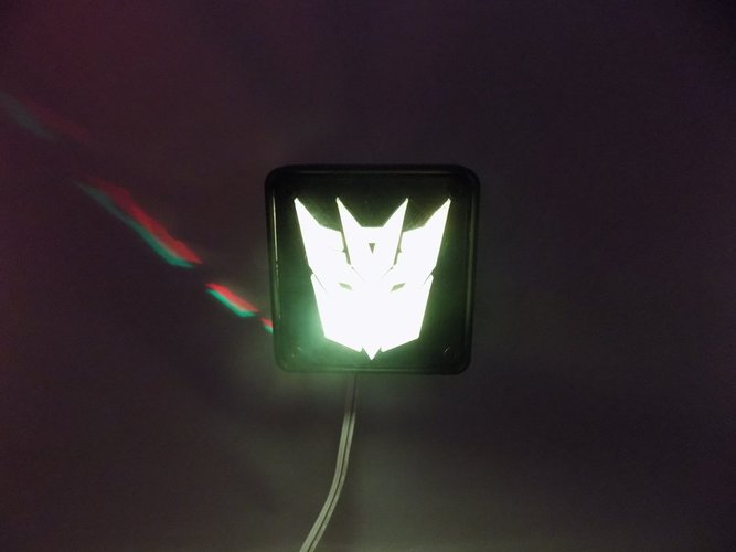 Decepticon Transformers LED Nightlight/Lamp 3D Print 32209