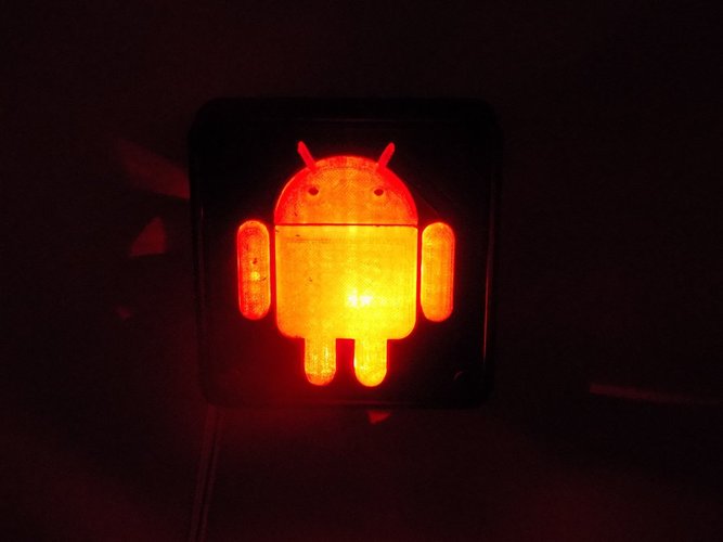 Android Robot LED Nightlight/Lamp 3D Print 32235