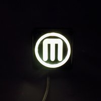 Makerbot M Logo LED Nightlight/Lamp - Thumbnail 5