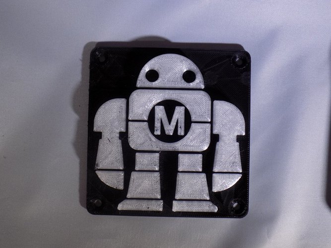 Maker Faire LED Robot sign/nightlight 3D Print 32257
