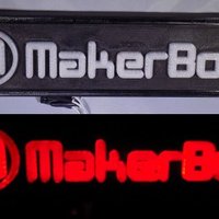 Small LED Makerbot Logo Nightlight 3D Printing 32264