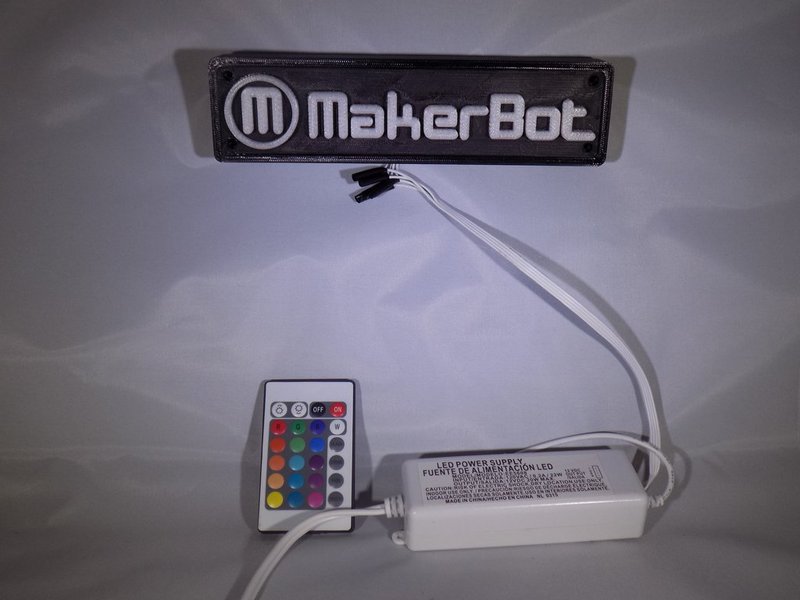 LED Makerbot Logo Nightlight - Pinshape
