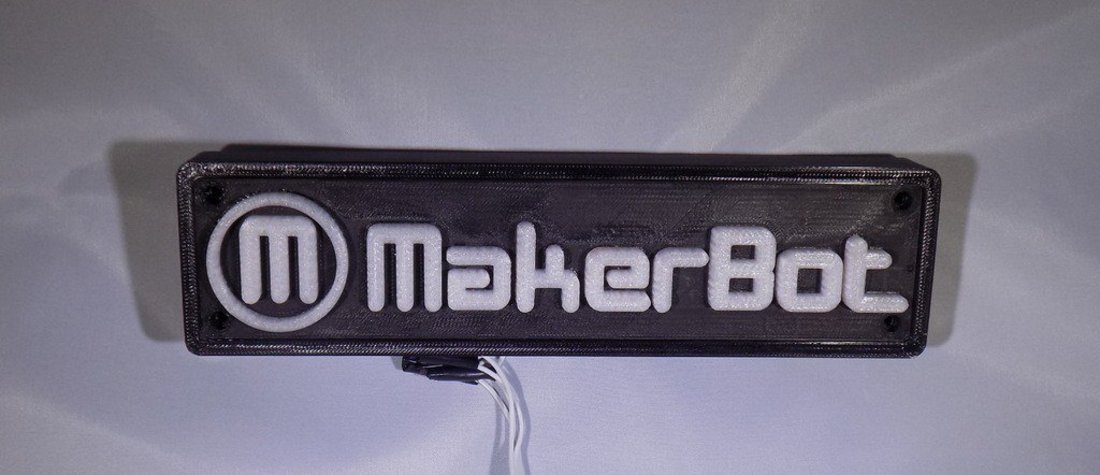 LED Makerbot Logo Nightlight 3D Print 32269