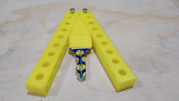Butterfly Knife Key Holder