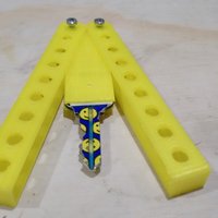 Small Butterfly Knife Key Holder 3D Printing 32303