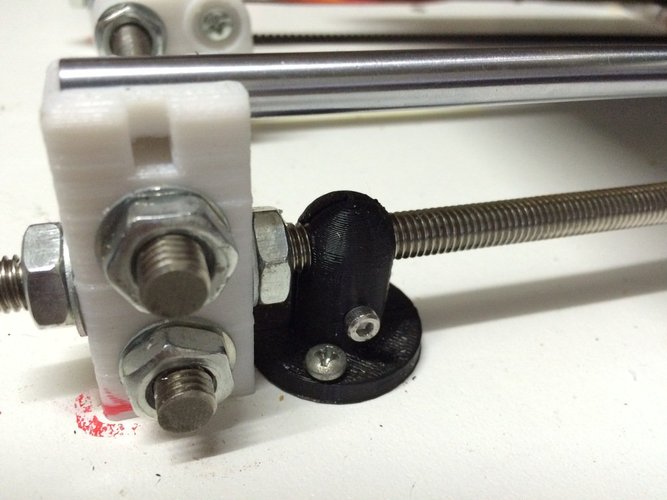 Prusa I3 - 8mm Threaded Rod Anchor - Split 3D Print 32322