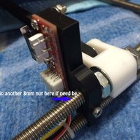 Y Axis Endstop Clamp for 6mm Acrylic Prusa I3 with 8mm Rods - Thumbnail 2