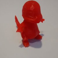 Small High-Poly Charmander 3D Printing 32342