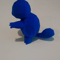 Small High-Poly Squirtle 3D Printing 32344