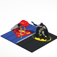 Small Batman Vs Superman Statue 3D Printing 323843