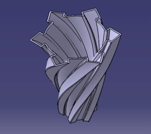 Spikey Spirally Vase