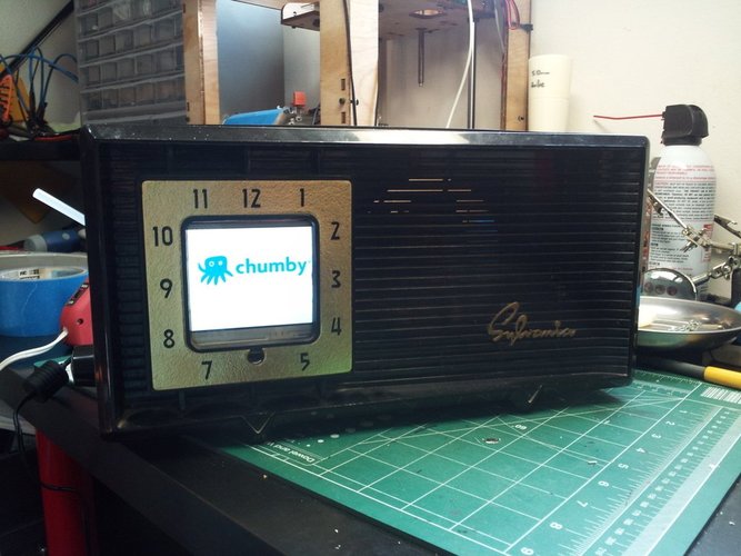 Vintage Chumby Clock Radio 3D Print 32442