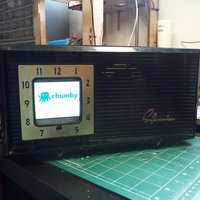Small Vintage Chumby Clock Radio 3D Printing 32442