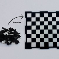 Small Glossy chessboard, easy to store. 3D Printing 32448