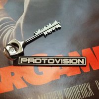 PROTOVISION logo (keychain and plate) - Thumbnail 1