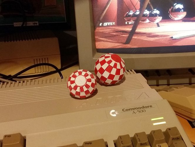 "Amiga" Ball - Printable bicolor ball with a single-head printer 3D Print 32464