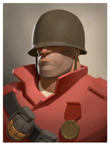 Team Fortress 2 Soldier Head