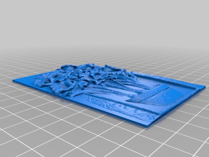 Flower Plaque 3D Print 32517