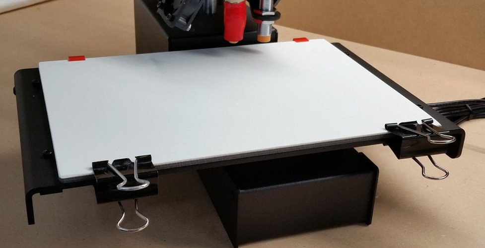 Printrbot Simple Metal Zebra Plate Clip (1) 3D Print 32535