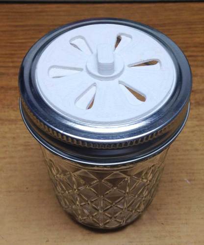 DIY Air Freshener lid for 8oz Ball quilted crystal jelly jars 3D Print 32543