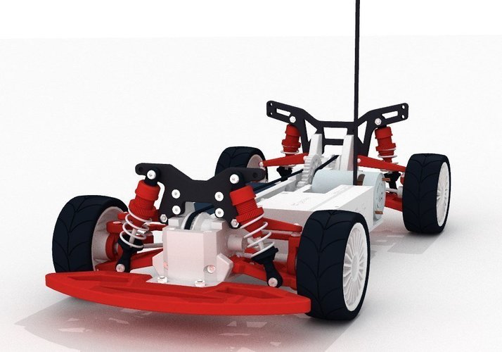 OpenRC 1:10 4WD Touring Concept RC Car 3D Print 32617