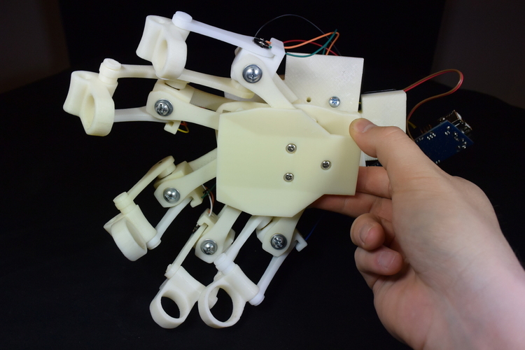3D Printed Powered Exoskeleton Hands (Upgrade v1) 3D Print 32746