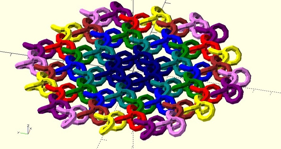 Hexagonal flexible coaster 3D Print 32755