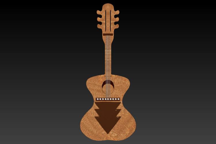Guitar - 3D Model