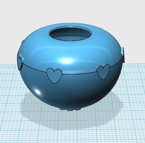 Vase Heart  3D Print 328588